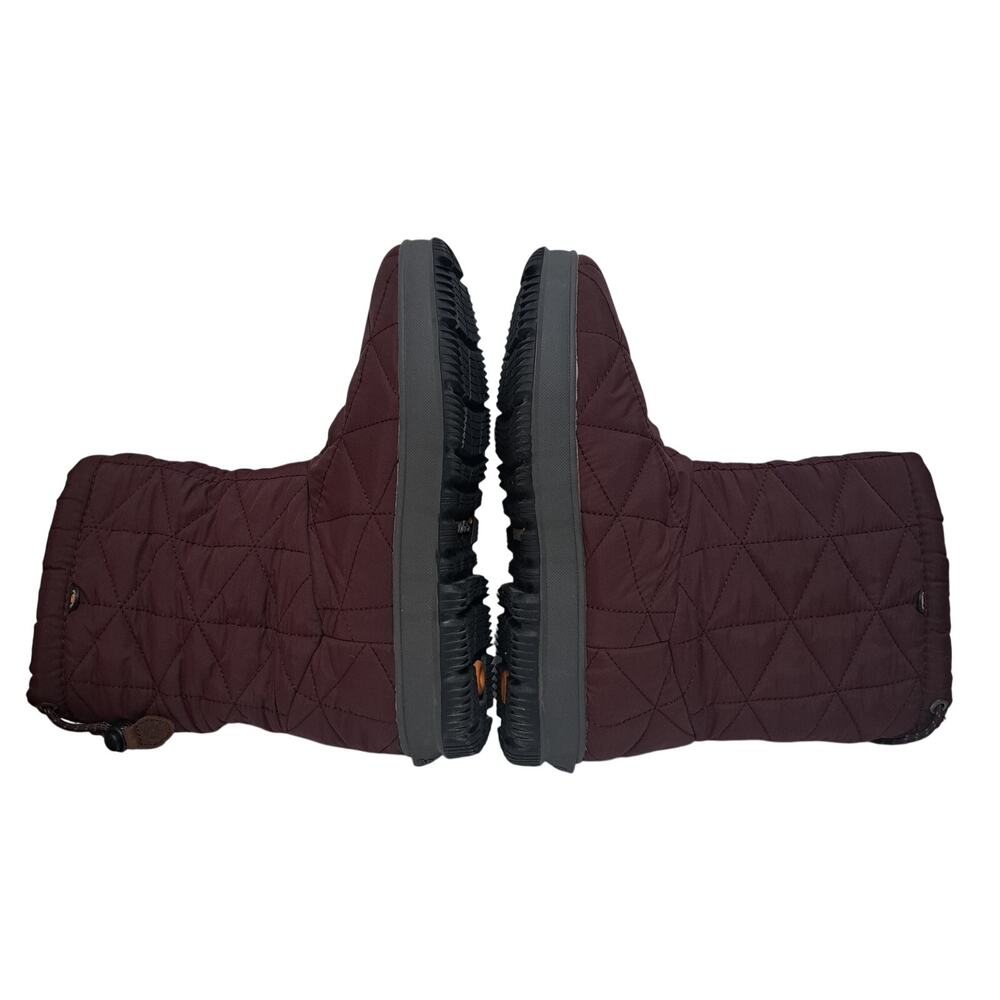 Bogs Rebound Womens Snowday Mid Snow Fleece Lining Waterproof Boots S 8 Burgundy - Picture 9 of 16